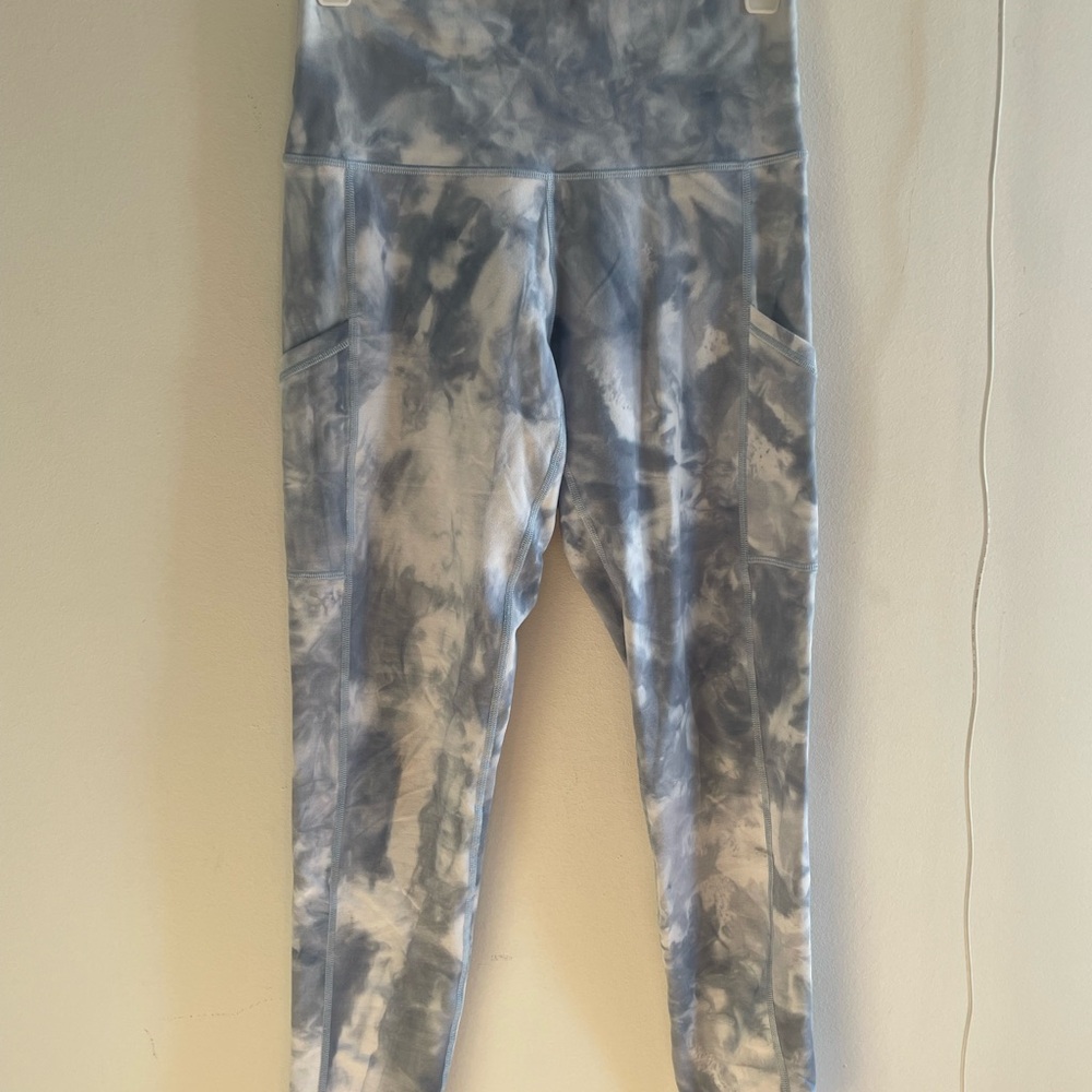 Aerie Women's Blue Tie-Dye Leggings